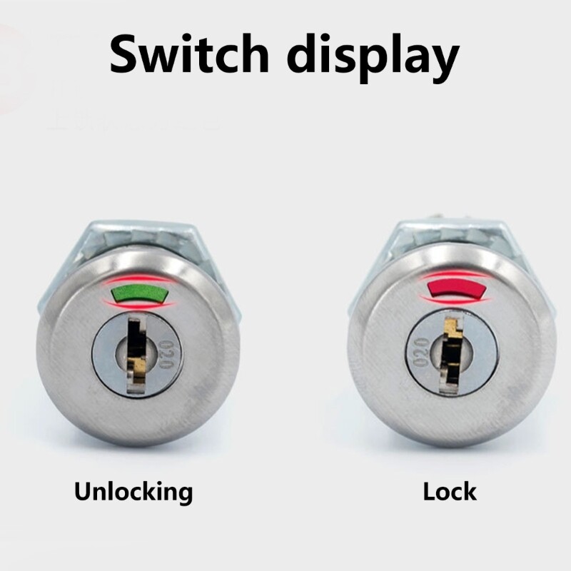 2Pcs Cabinet Insert Linkage Tool Box Lock with Key Cupboard Lock for Showcase