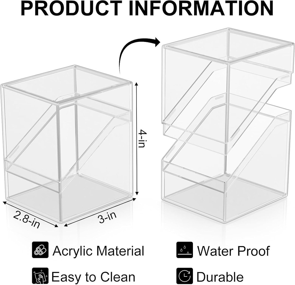 Protective Clear Card Deck Cases, 100+ Sleeved