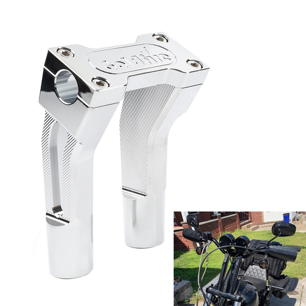 6" Pullback Handlebar Risers Clamp Chrome Fits for Harley 1" Handlebar
