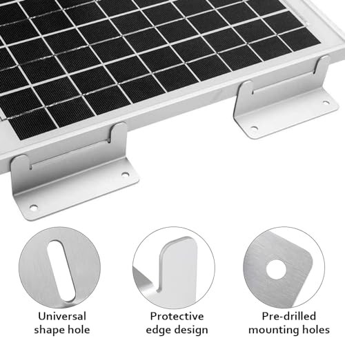8 Units Solar Panel Mounting Z Brackets 2 Pack Lightweight Aluminum Bracket