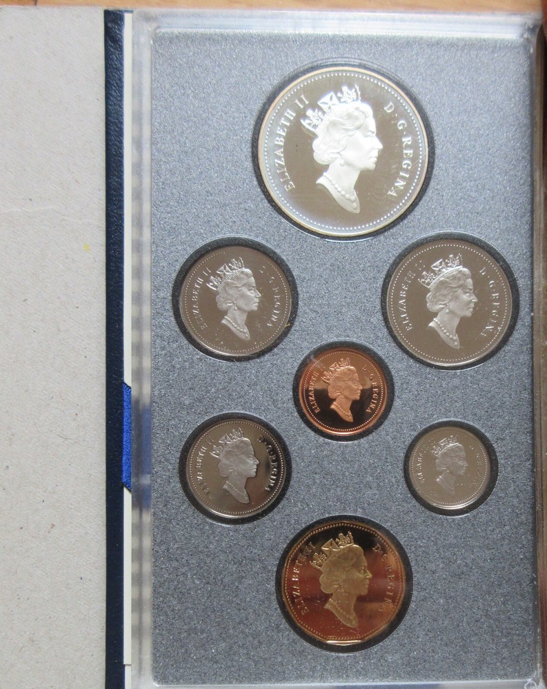 1991 Canada Proof Double Dollar Set in Specimen Set Cover. MINT UNC