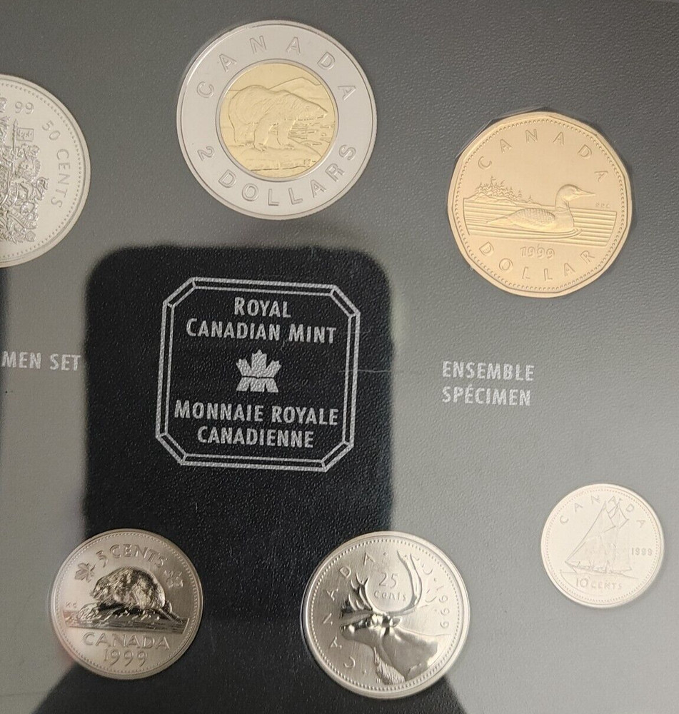 Canada 1999 Specification 7-Coin Set in original presentation Case & COA NO BOX