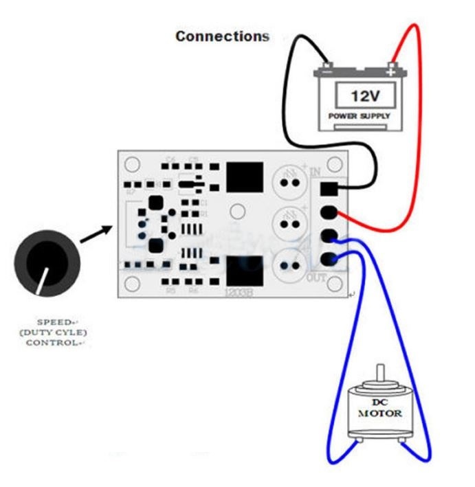 6V 12V 24V 28V 3A Mini PWM DC Motor Speed Controller Module Switch Control