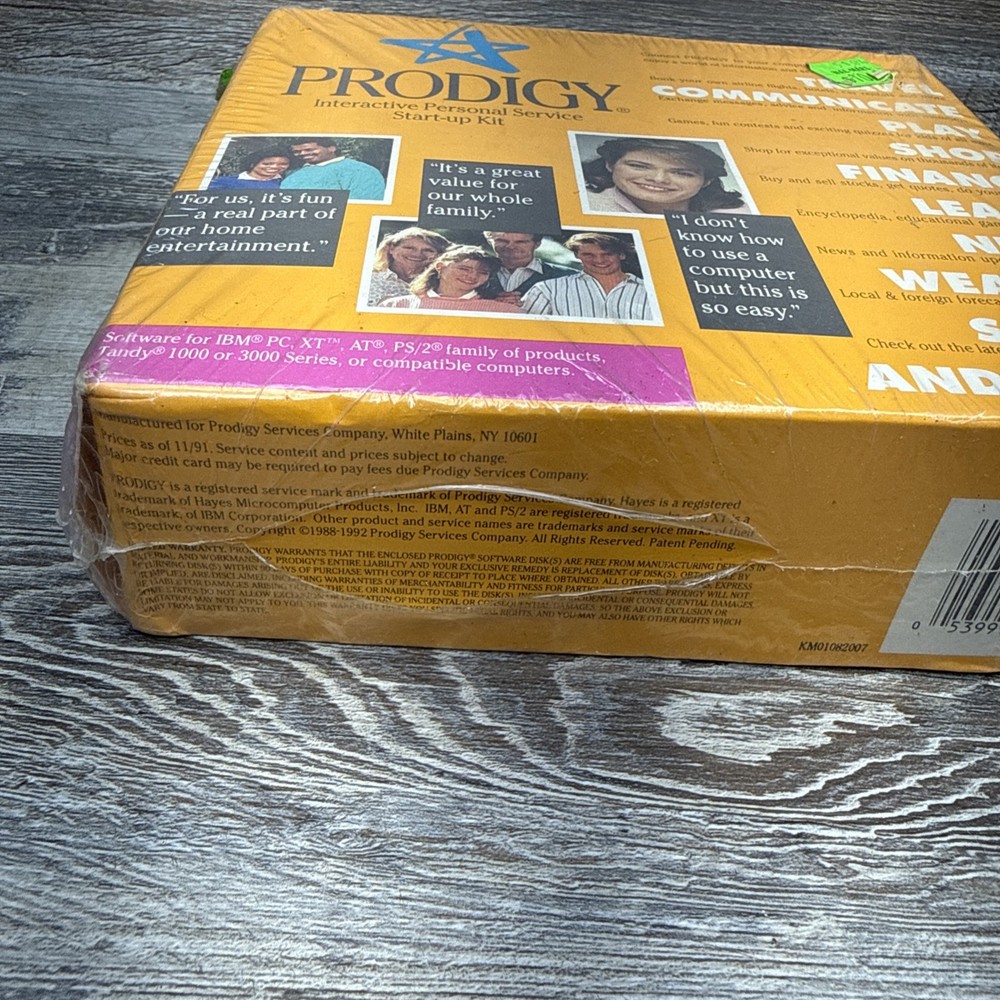 Prodigy Interactive Personal Service Start-Up Kit IBM PC Vintage Software 3.1