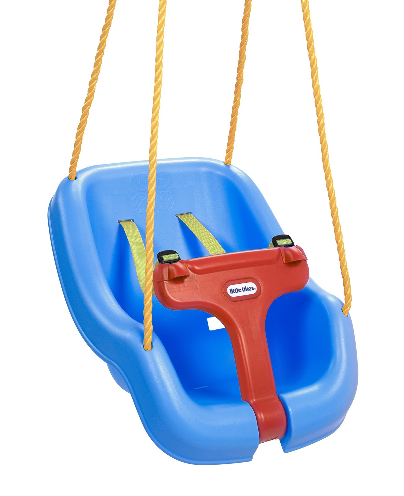 Little Tikes Snug n Secure Blue Swing with Adjustable Straps, 2-in-1 for Baby