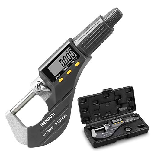Digital Micrometer, Professional Inch/Metric Measuring 0-1" Digital Micrometer