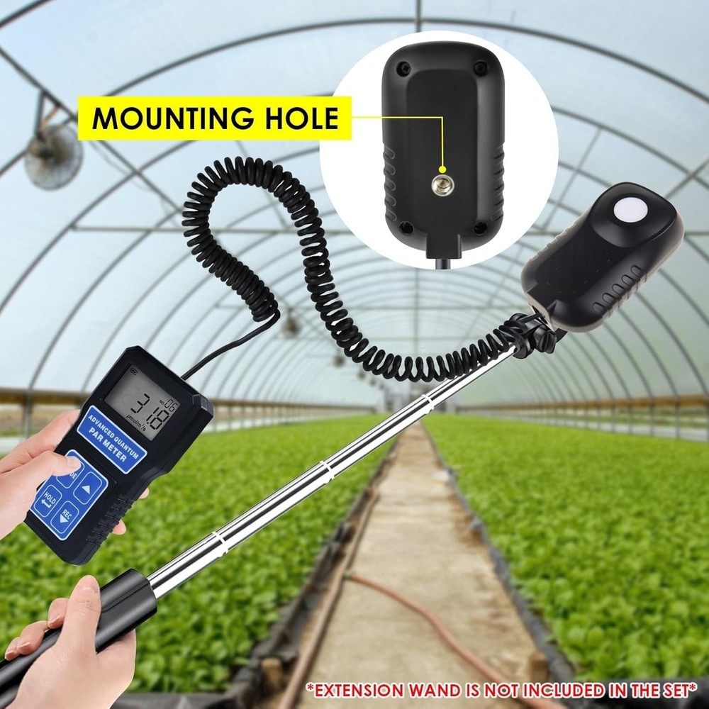 PAR Meter Quantum Par Meter for Led Grow Lights PPFD Tester with Data Logging...