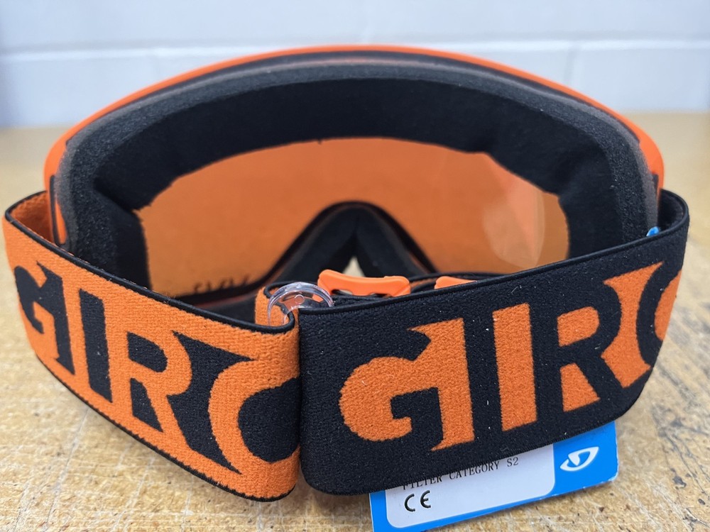 GIRO RINGO JUNIOR GOGGLES - ORANGE BLACK BLOCKS - VIVID EMBER