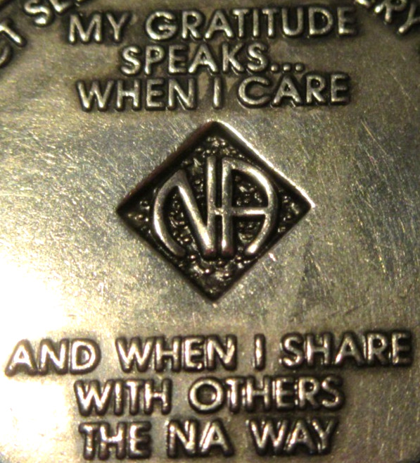 Narcotics Anonymous Medallion NA 8 Year Token Chip Coin Clean