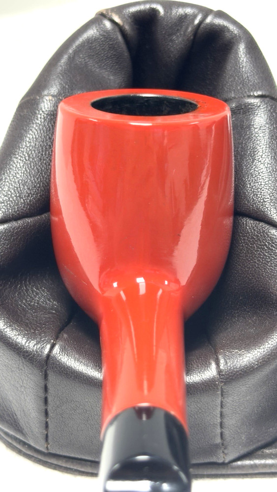 VENTURI by SUPER-TEMP Red Smooth Billiard w *Ebonite Saddle Stem (NOT Plastic)