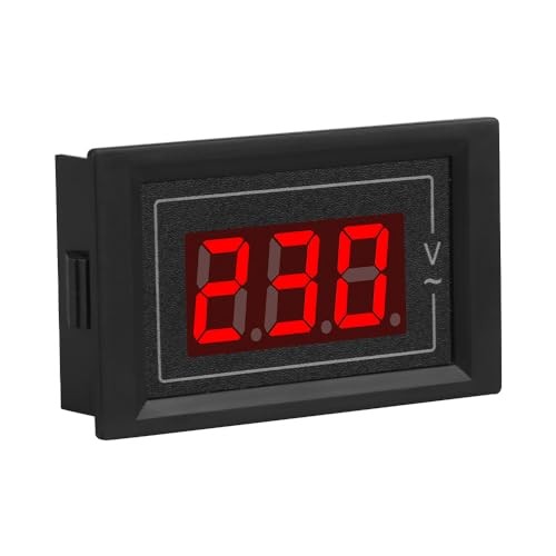 2-Pack 2in1 Panel Mounted Digitalmeter, Measuring Range: AC 60V-500V Meter Volt