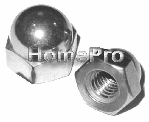 3/8-16 STAINLESS ACORN NUTS  COARSE THREAD