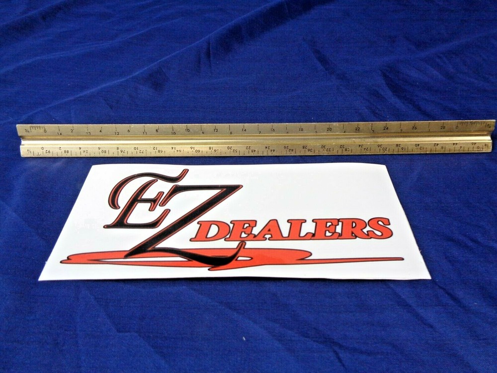 Three Sided Triangular Ruler- Gold/ Sturdy