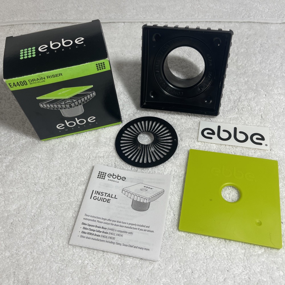 EBBE E4400 DRAIN RISER - BLACK -- Open Box