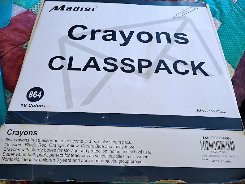 Madisi Crayons ClassPack 864 Crayons 18 Colors - New