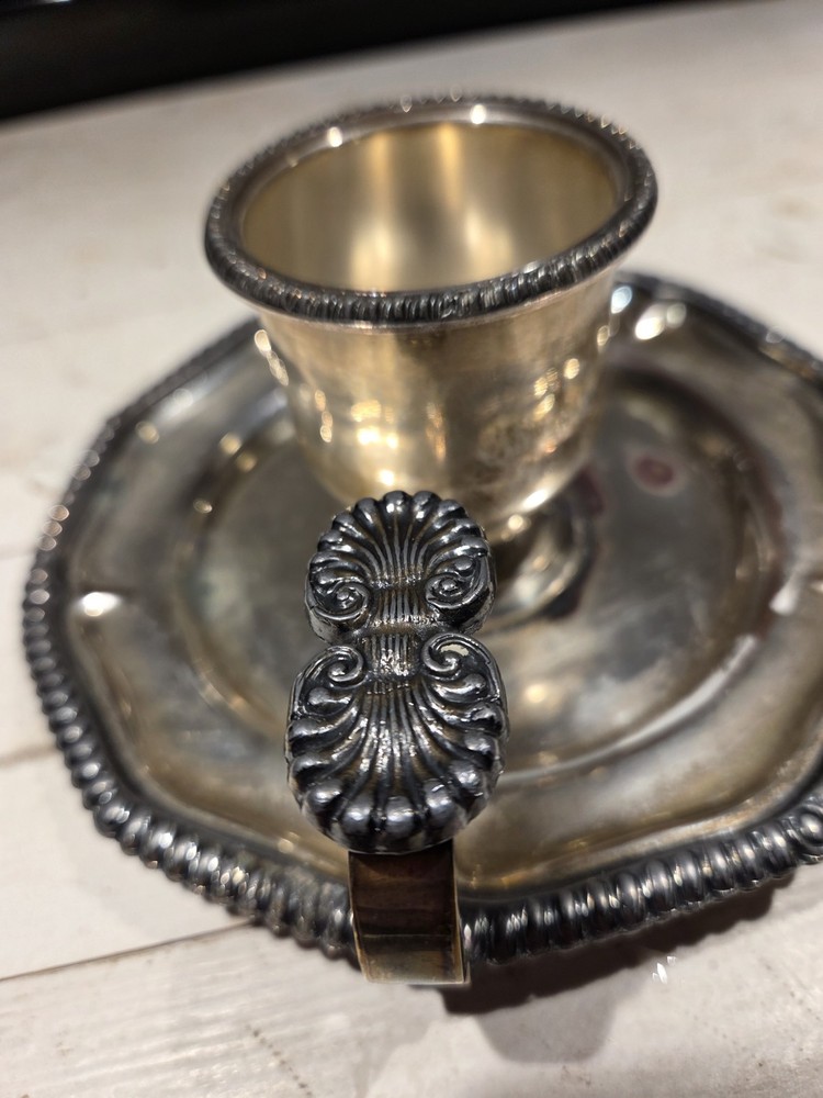 Antique Victor Silver Co Chamberstick Holder