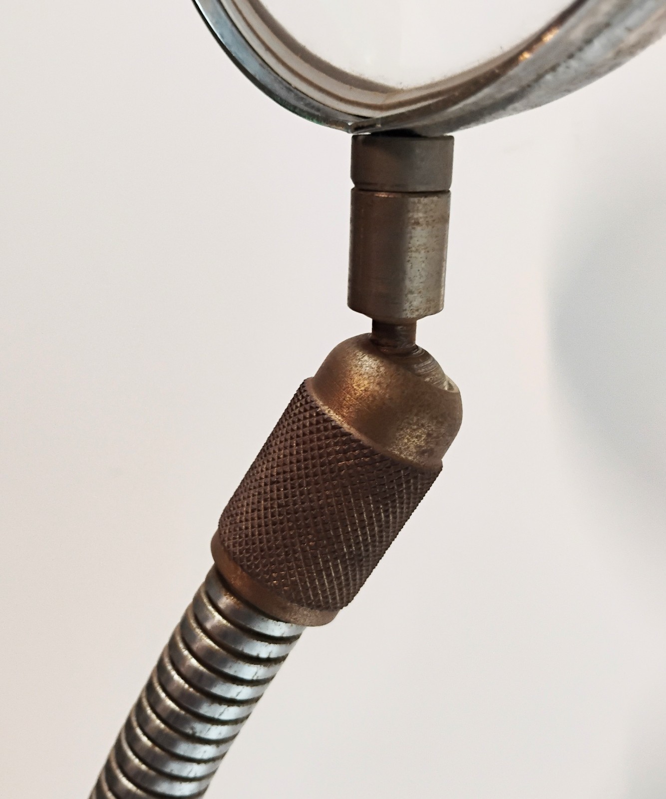 VTG Donegan Opticals Model 101D Table Magnifying Gooseneck Glass w/ Iron Base