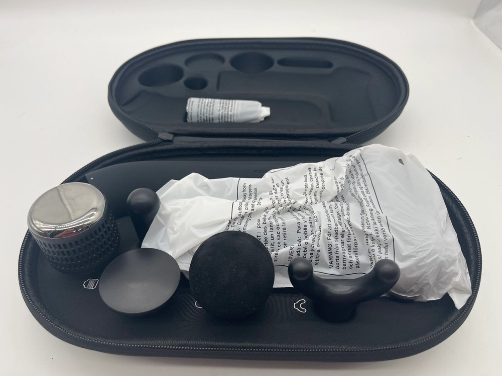 Sharper Image Power Percussion Massager Hot Cold Reach Deep Tissue Kit Set!