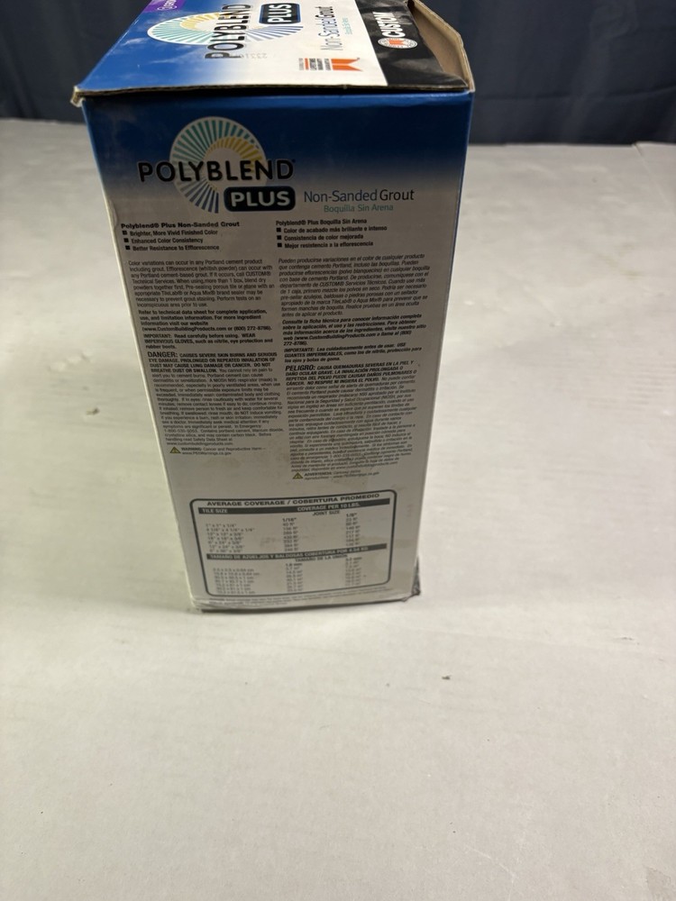 Custom Polyblend Plus Non-Sanded Grout - 10 lb