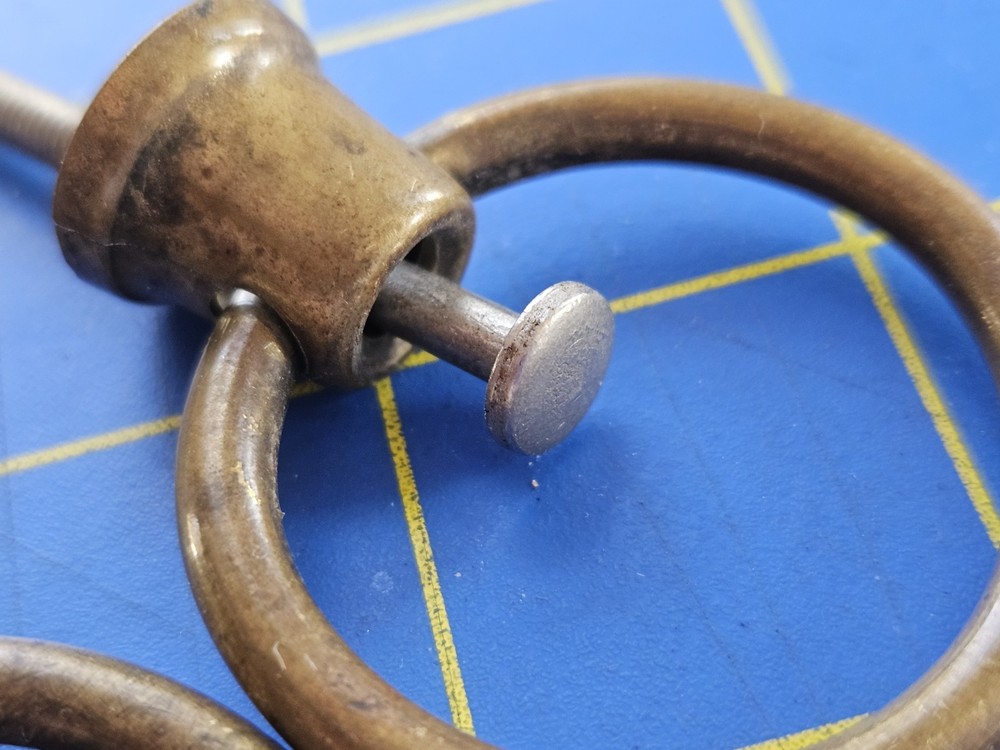 Mixed Lot Antique Brass Ring Drop Knocker Style Drawer Pulls w Round Backplates