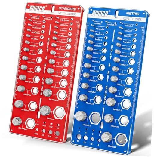 68 Nut and Bolt Thread Checker Standard and Metric, Screw 68 Thread Checker