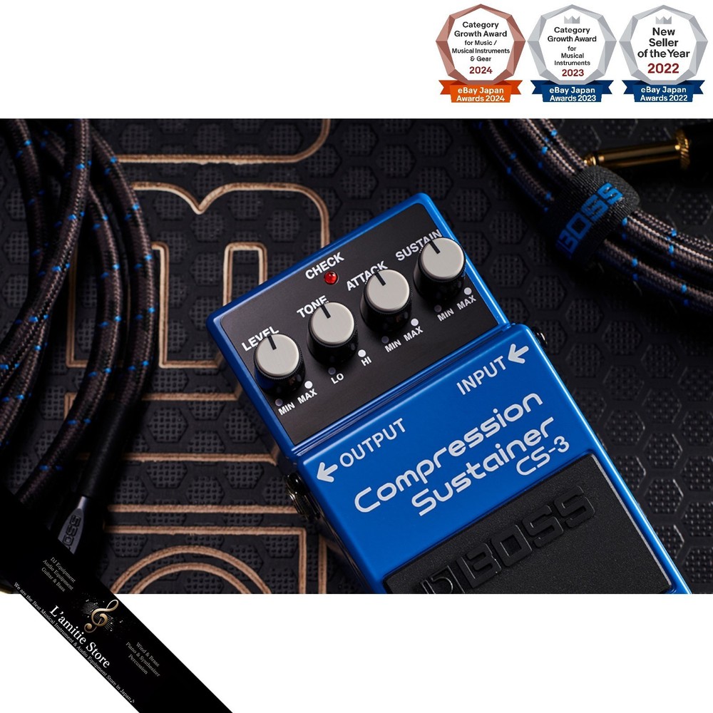 BOSS CS-3 Compression Sustainer Guitar Effects Pedal Analog Compressor CS3 Japan