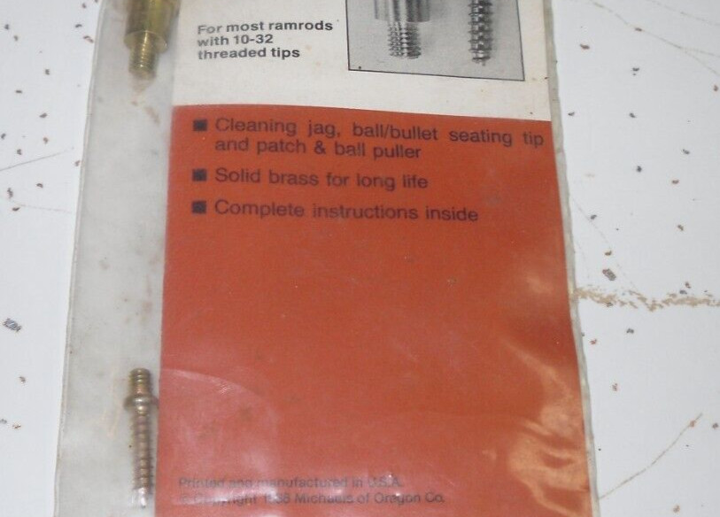 Uncle Mikes Muzzleloading Accessory Combination Rod Tip Adapter Solid Brass