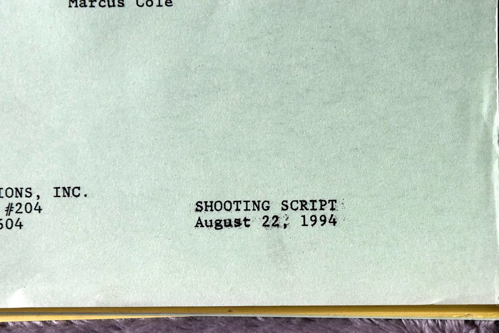1994 The Lemon Grove Original Screenplay Shooting Script