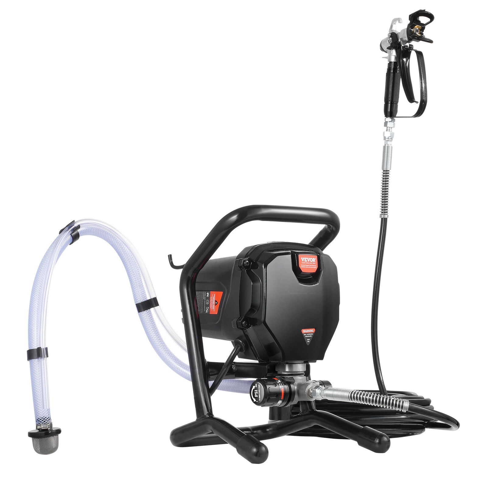 3000PSI Stand Airless Paint Sprayer Electric Airless Sprayer Handheld Spray 750W