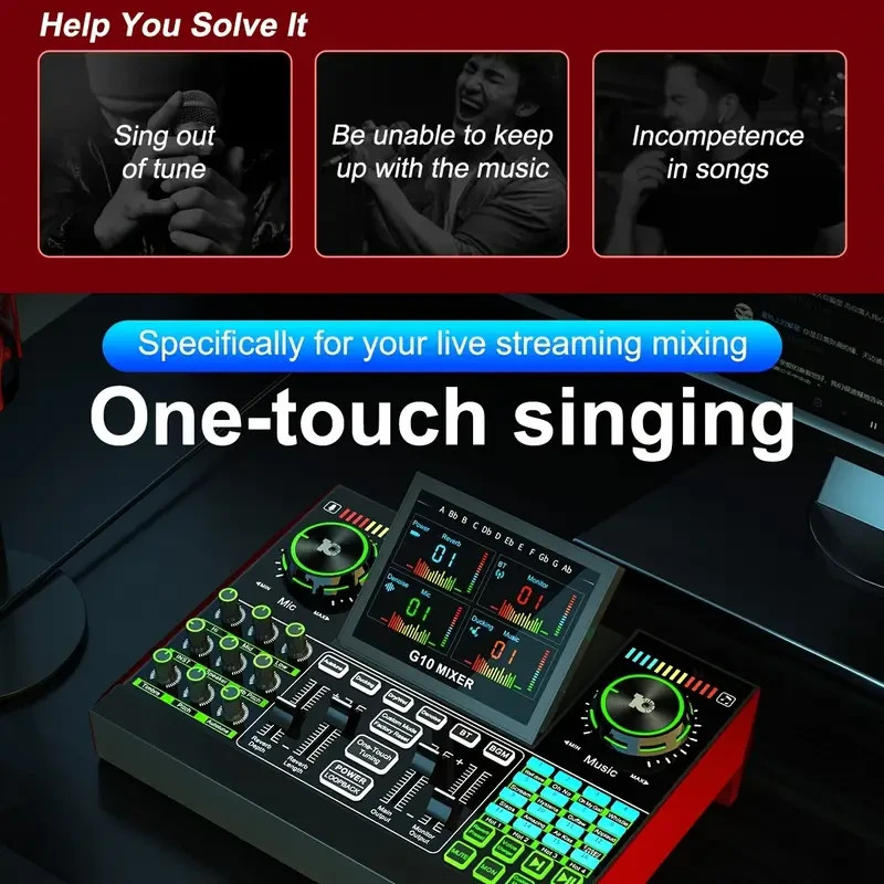Audio Mixer - Multi-Function DJ Controller & Karaoke System for podcast