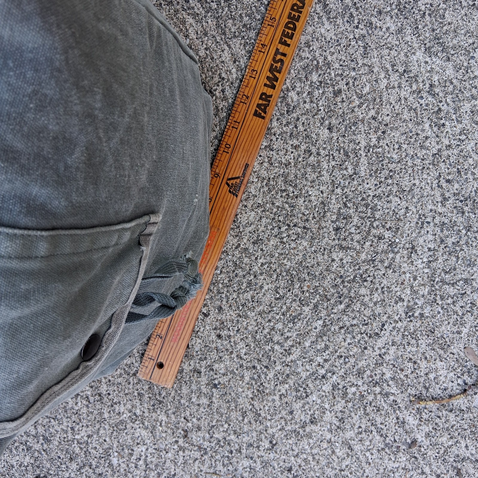 Vtg Large Kit Bag Flyers Sage Green US Military Duffle Canvas 22" x 13" x 16"