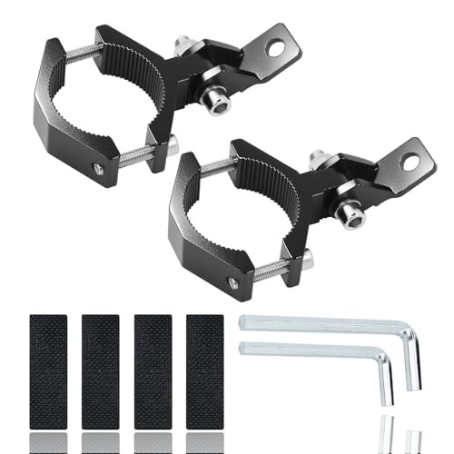 2PCS UTV Whip Light Mount,Aviation Aluminum Whip Flag Mounts, Off-Road LED