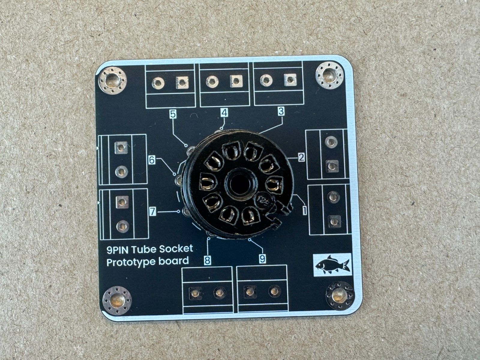 5 New 9-Pin Vacuum Tube Board Prototype Adapters w/ Sockets for DIY Breadboard