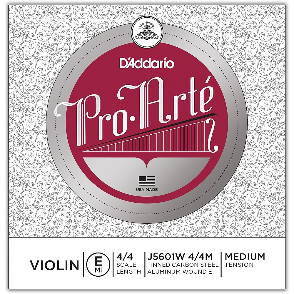 D'Addario Pro-Arte Series Violin E String 4/4 Size Medium Wound E