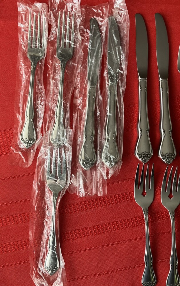 Oneida Arbor Rose Flatware - 14 Replacement Pieces Stainless Spoon Fork Knife