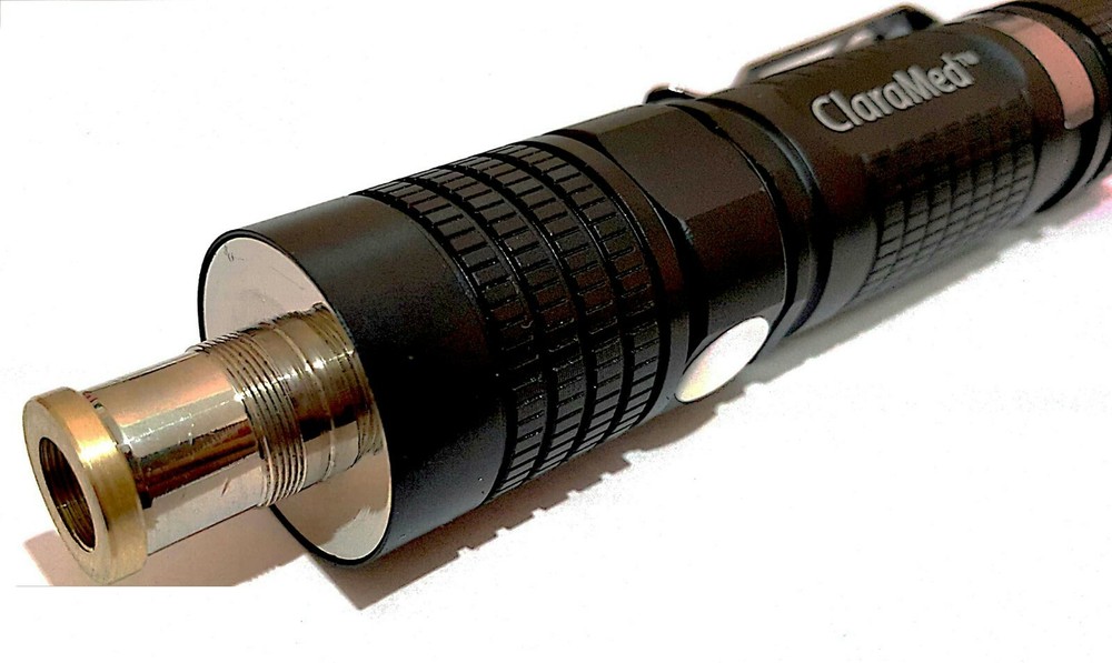ClaraMed smartphone endoscope adapter with ACMI compatible LED light source S5