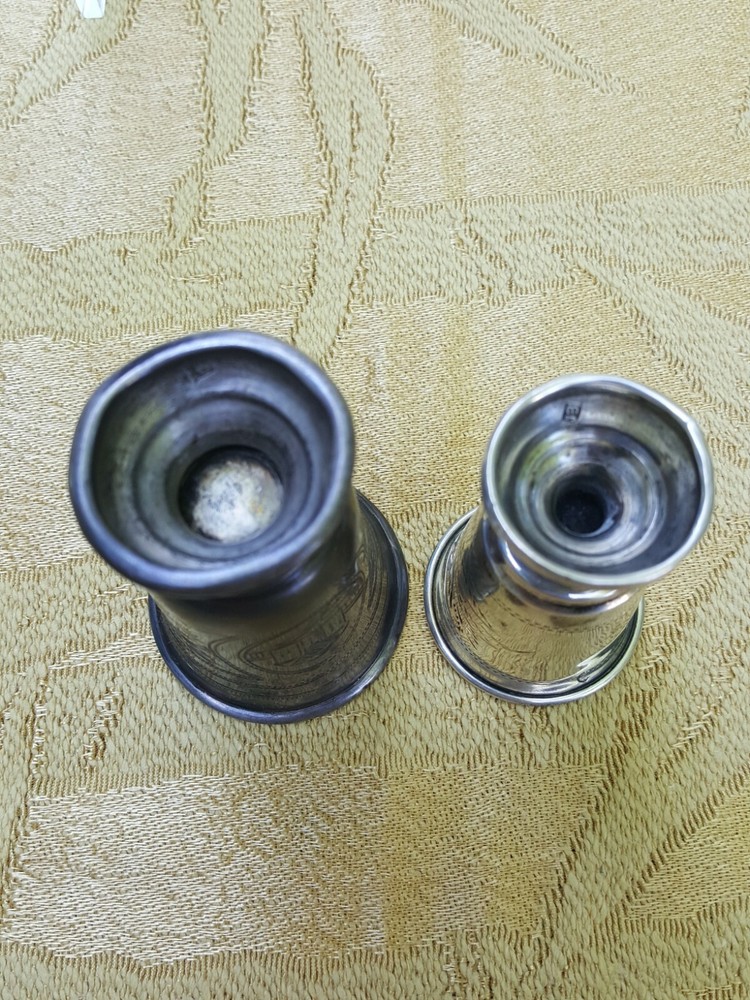 Russian antique 2 silver goblets.
