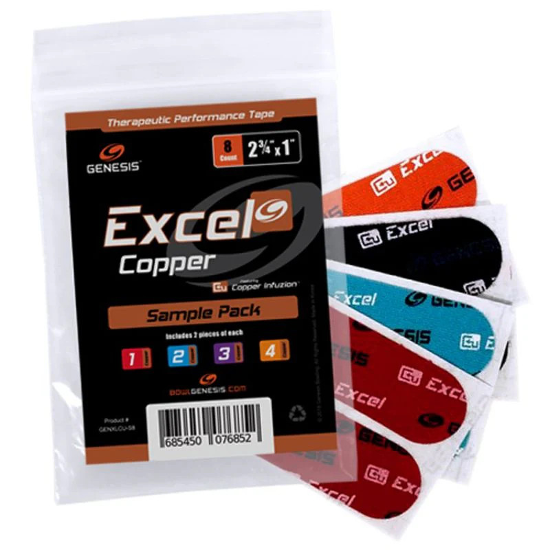 Genesis Excel Copper Performance Tape Sample Pack, 8 pcs