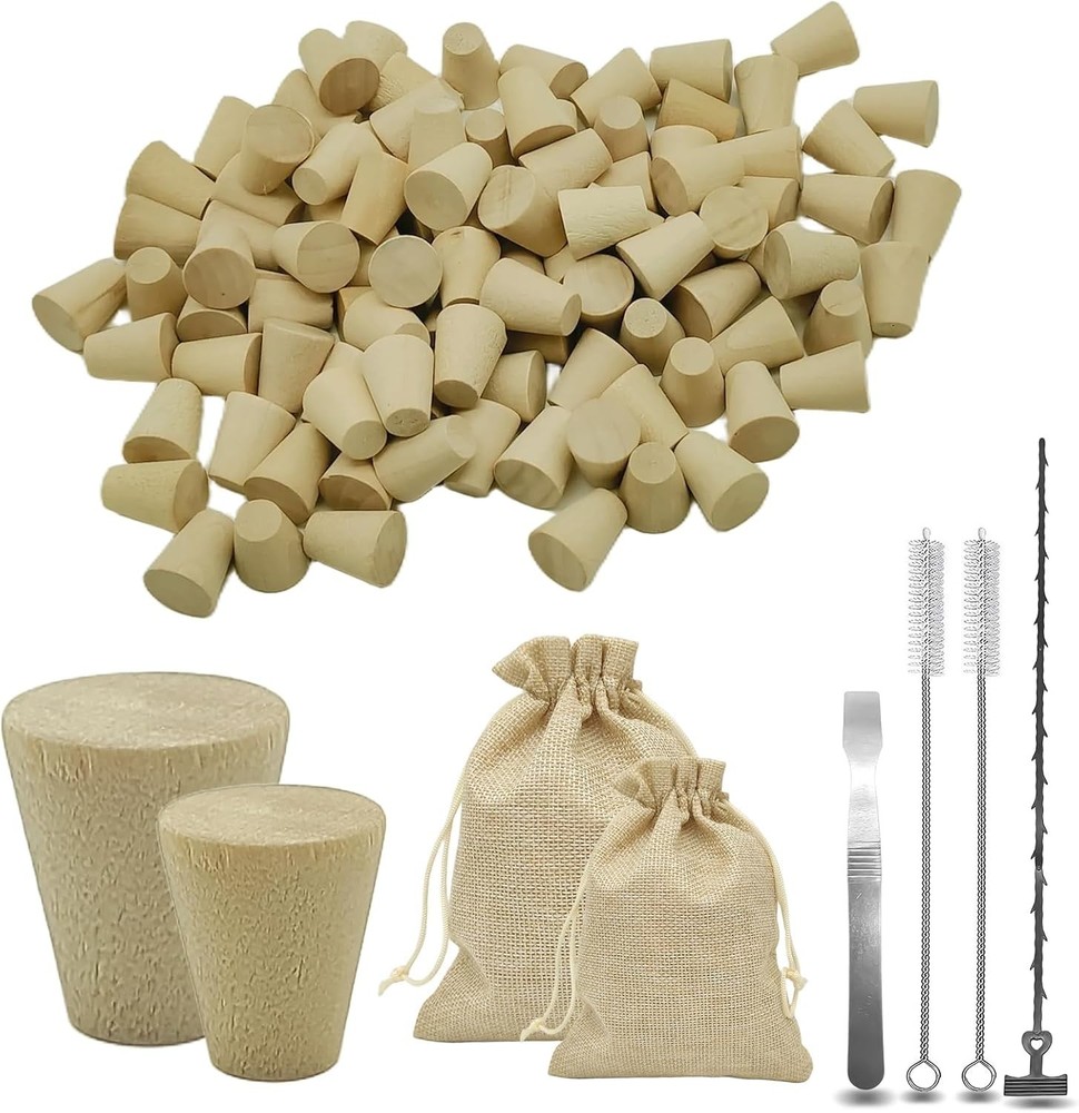 206 Pieces Carpenter Bee Corks Sets 2 Size Carpenter bee Corks Repairs The Da...