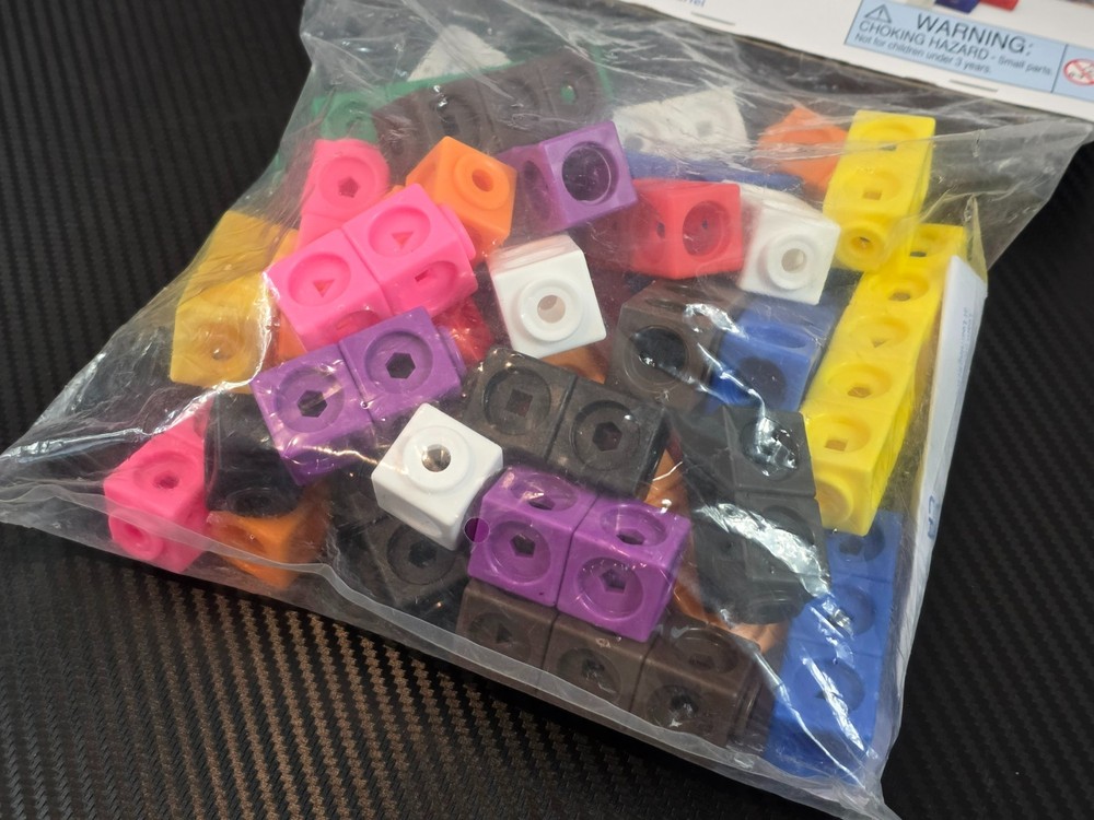 Learning Resources MathLink Cubes Set - 100 Piece STEM Early Learning, Counting