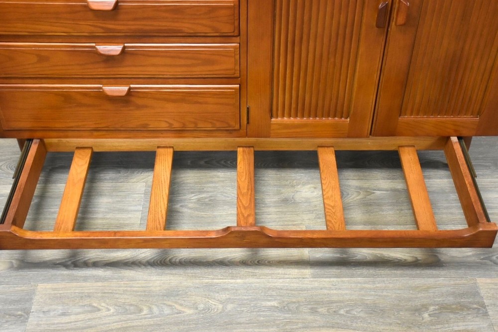 Mid Century Modern Chestnut Credenza