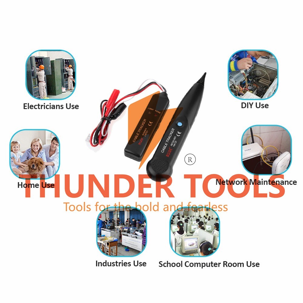 Thunder Tools BSIDE Telephone Line Detector Line Finder Network Cable