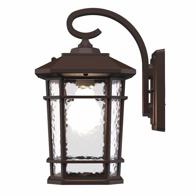 Koda 800 Lumen LED Wall Lantern with Automatic Dusk-to-Dawn Light Sensor