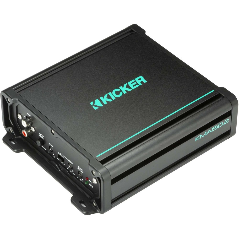 Kicker Premium Marine 8" Component Speaker and Amplifier bundle ( 51MSS8 & 4...