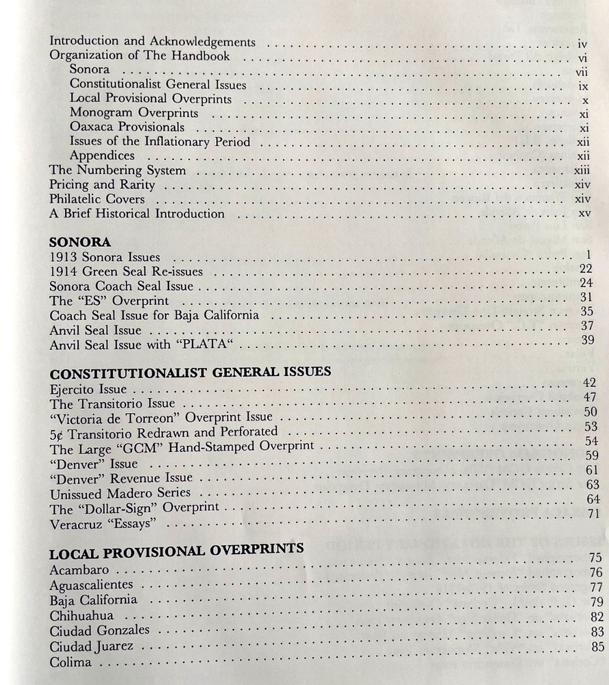 4-item lot Mexican Philately. Pulver Introduction, Maritime, Revolution British