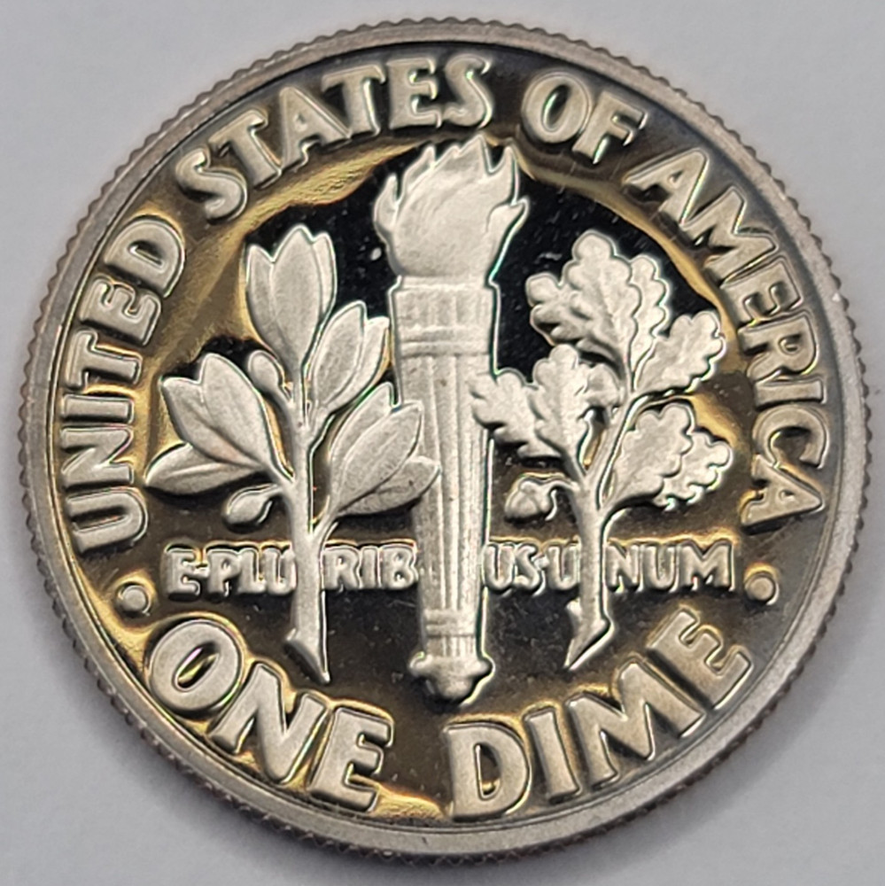 1985 S DCAM Proof Roosevelt Dime - CN-Clad