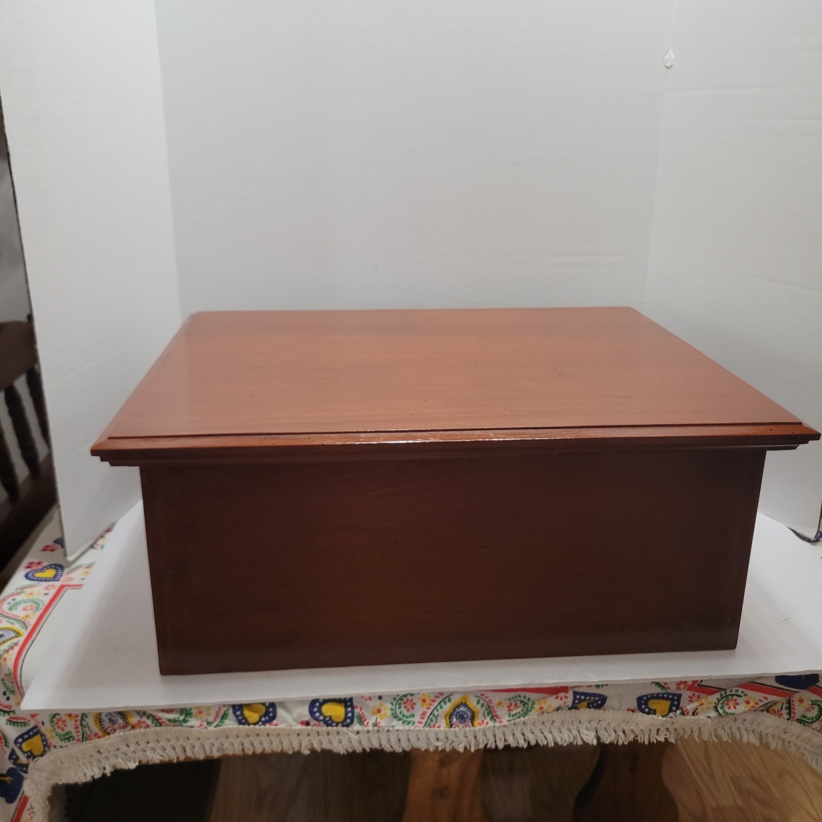 Antique J & P Coats 2 Draw Wood Spool Cotton Cabinet Counter Top Store Display