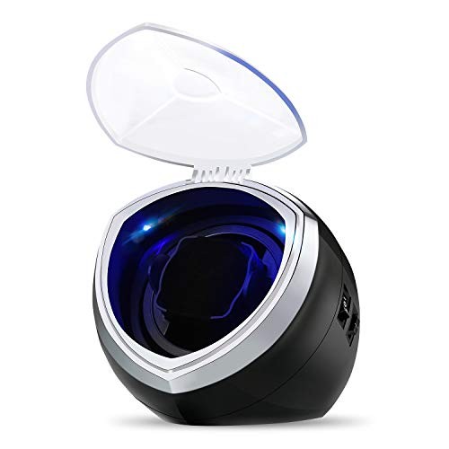 Single Automatic Watch Winder with Quiet Motor, 4 Rotation Mode Black