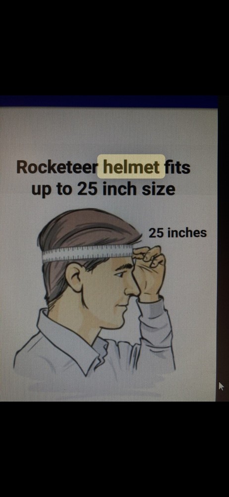 ROCKETEER HELMET CUSTOM DURABLE MATERIAL NOT 3D