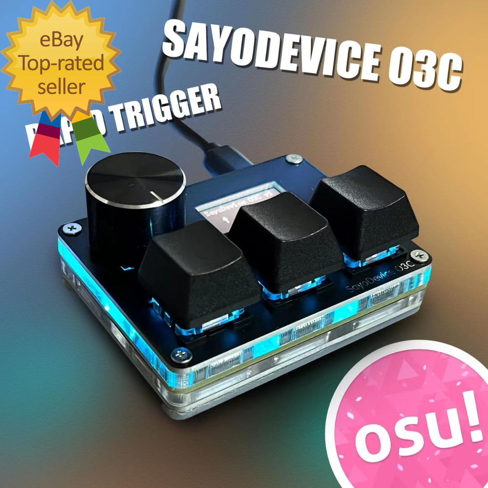 Sayodevice O3C OSU Keyboard Rapid Trigger Hall Switches Magnetic Linear
